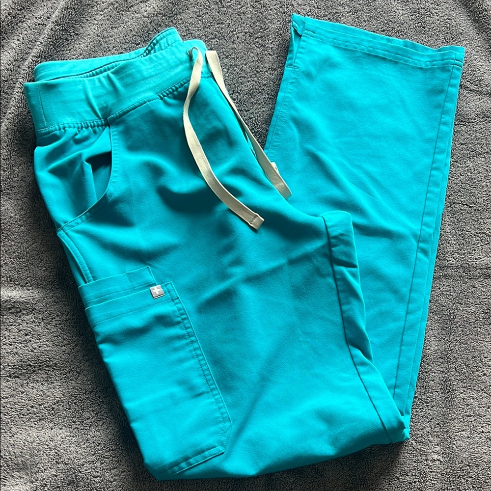Figs Kade Teal Scrubs Med Tall